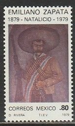 MEXICO 1185, BIRTH CENTENARY OF EMILIANO ZAPATA. MINT, NH. VF.