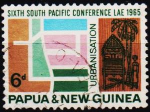 Papua New Guinea.1965 6d S.G.77 Fine Used