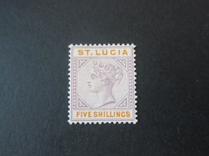 St Lucia 1891 Sc 38 MLH