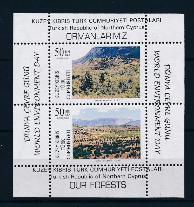 [51487] Turkish Cyprus 1996 Flora World Environment Day Trees MNH Sheet