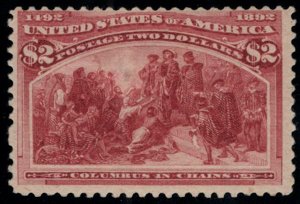 MALACK 242 F/VF OG Hr, fresh color, nice stamp k2838