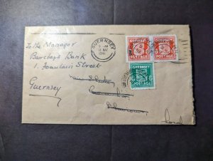 1940 England British Channel Islands Cover Guernsey CI Local Use Barclays Bank