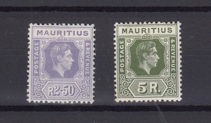 Mauritius KGVI 1938 2.5R/5R SG261/262 MH BP10326