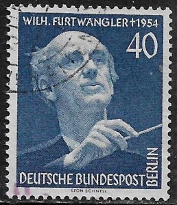 Germany: Berlin #9N115 Used Stamp - Wilhelm Furtwangler (b)