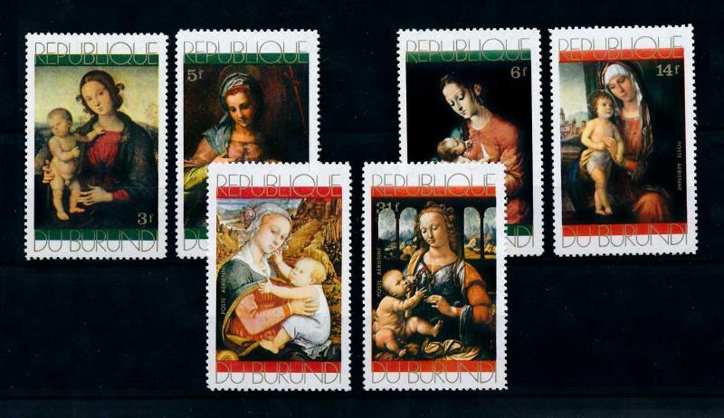 [99149] Burundi 1971 Christmas Paintings Madonna with Child  MNH