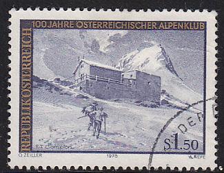 Austria 1097 USED 1978 Archduke Joham Shelter, Grossglockner
