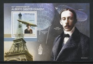 SIERRA LEONE  2023 150th ANNIVERSARY OF ALBERTO SANTOS-DUMONT S/SHEET MINT  NH