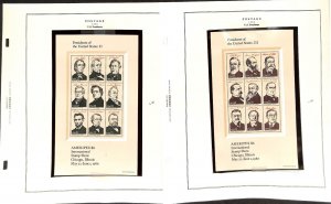 United States Stamp Collection on 24 Scott National Pages, 1980-1987 MNH (JK)