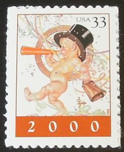 1999 33c New Year 2000 Scott 3369 Mint NH