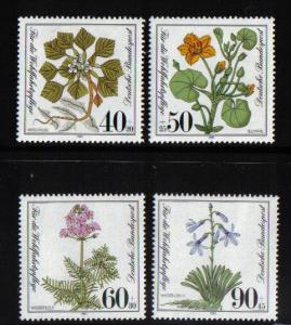 Germany  #B589-B592  MNH  1981 endangered wild flowers