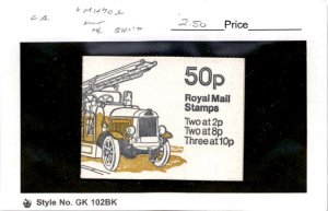 Great Britain, Postage Stamp, #MH70b Booklet Mint NH, 1970 Machins Queen (AF)