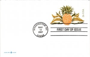UY46 Pineapple Postal Reply Card       No Cachet