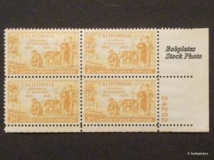 #997 California Upper Right  Plate Block 24261 F-VF NH