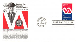 #1825 Veterans Administration Aristocrat FDC