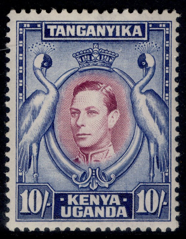 KENYA UGANDA TANGANYIKA GVI SG149b, 10s reddish-purple & blue, LH MINT. Cat £55.