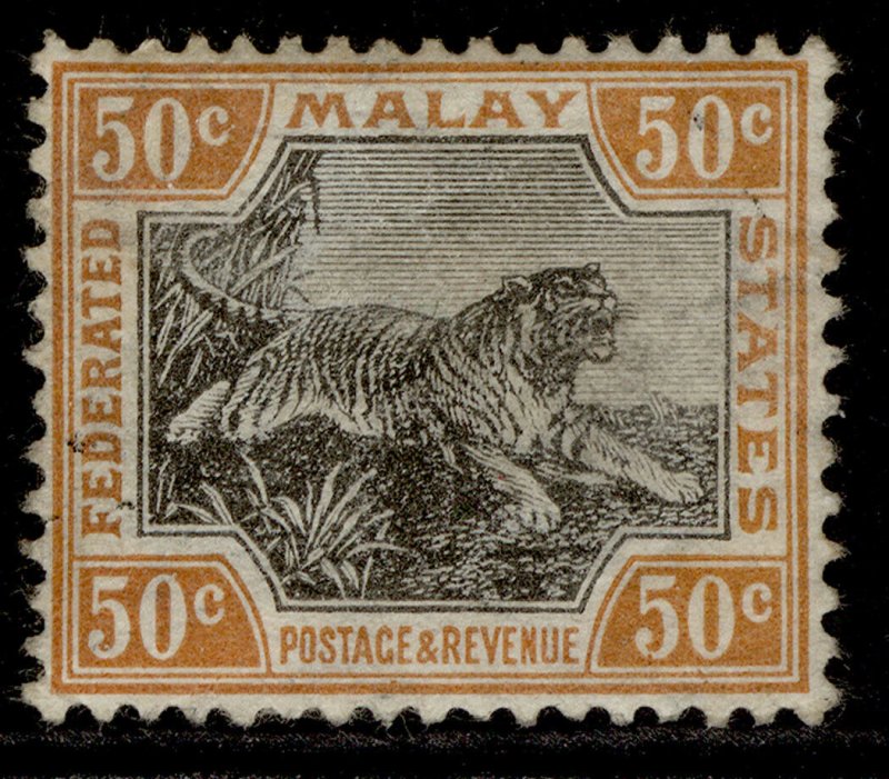 MALAYSIA - Federated Malay EDVII SG47ab, 50c grey/orange-brown M MINT. Cat £130.