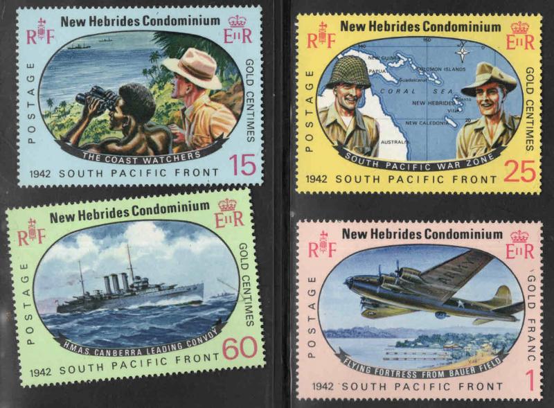 New Hebrides (British) Scott 123-126 MH* stamp set
