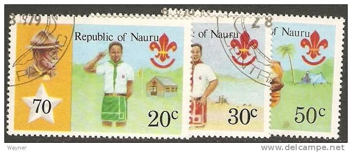  Nauru 1978 Scott 188-190 70th Anniversary Boy Scouts used 