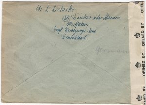 Germany A.M.G. 1946 Censored Cover from DINKER (Hamm, Westphalia) to California