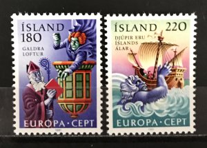 Iceland 1981 #541-2, Europa, MNH.