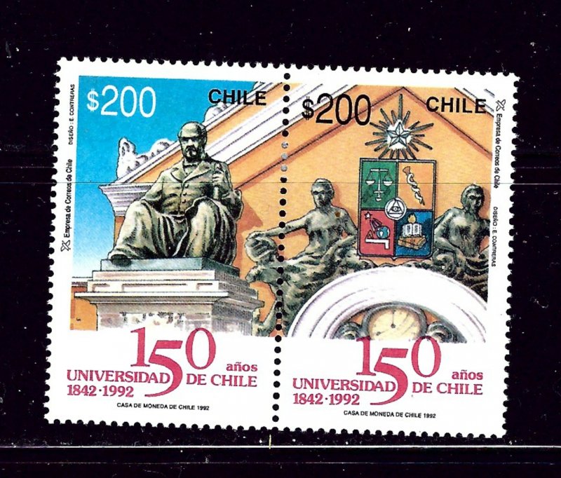 Chile 1034 MH 1992 University of Chile pair