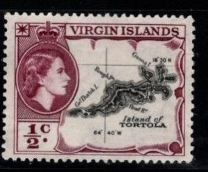 British Virgin Islands - #115 map of Tortola - Unused NG