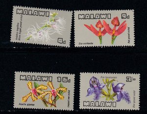 Malawi # 114-117, Orchids, Mint NH, 1/2 Cat.