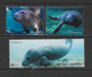 ANTIGUA #3599a-c MANATEES MNH