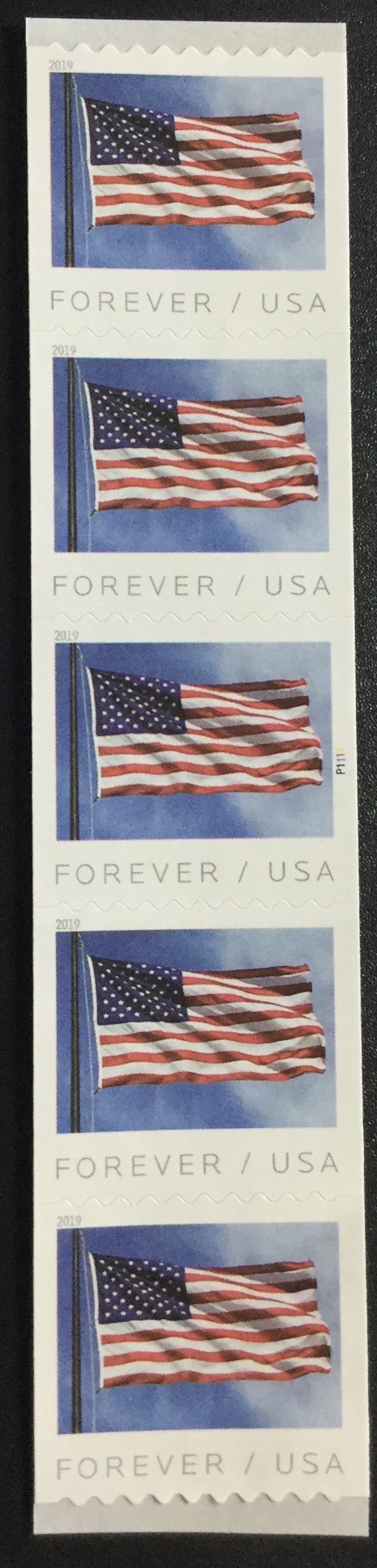 New plate numbers reported for 2019 Flag coil stamps