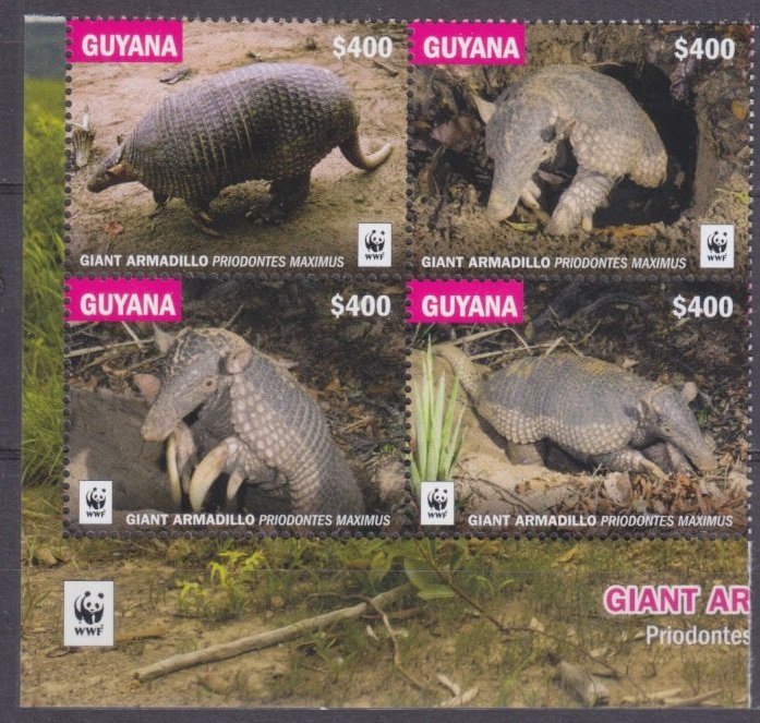 2016 Guyana 9284-9287VB WWF / Fauna 18,00 €