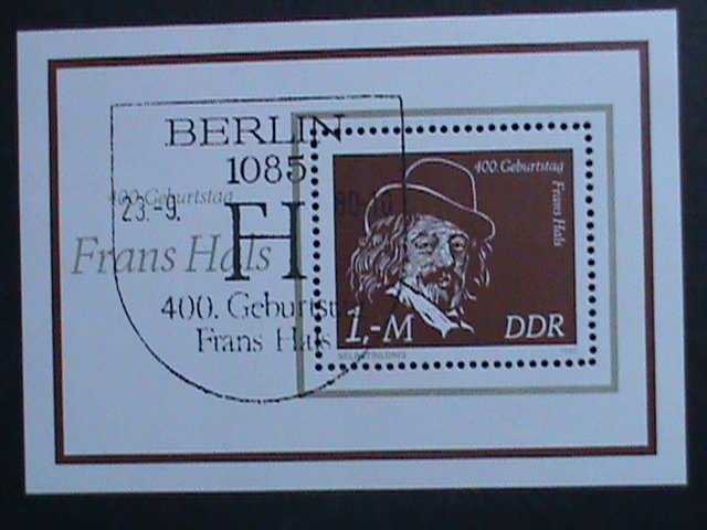 ​GERMANY DDR-1980-PROMOTION- 400TH ANNIV:FRANS HALS-CTO FANCY CANCEL S/S VF-$5