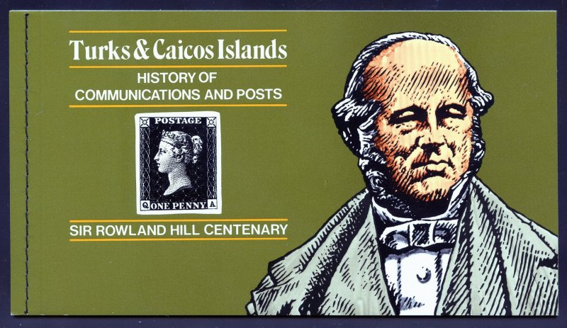 Turks and Caicos 398 MNH, Rowland Hill/Postal Reform Complete Booklet from 1979.