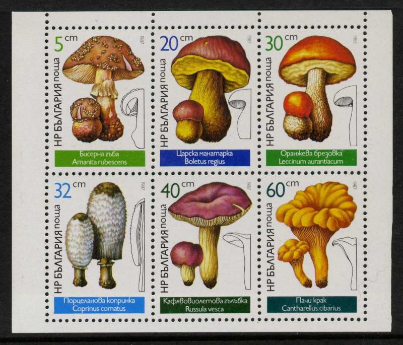 Bulgaria 3237a MNH - Mushrooms