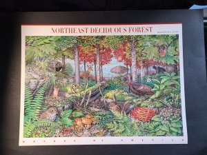 US S#3899 10 x $0.37 03/03/2005 Northeast Deciduous Forest Souvenir Sheet