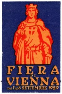 1929 Austria Poster Stamp Vienna Fair From 1 To 8 September