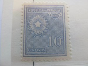Paraguay 1927-38 10c Fine MH* A11P27F136 Stamp-
