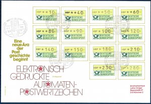 Germany Franking Labels 1981 FDC II