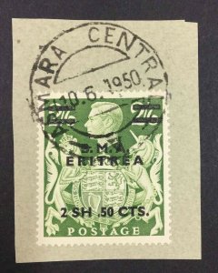 MOMEN: ERITREA SG #E10a 1948 MISPLACED STOP USED £225 LOT #64579