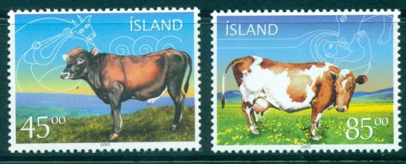 Iceland 2003 cattle MUH lot32512