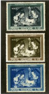 VATICAN 292-294 MNH SCV $0.80 BIN $0.50