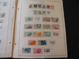 Mexico 1940-1956 Stamp Collection on Album Pages