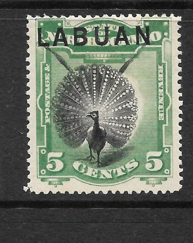 LABUAN  1894-96  5c   PICTORIAL    MLH    SG 65 