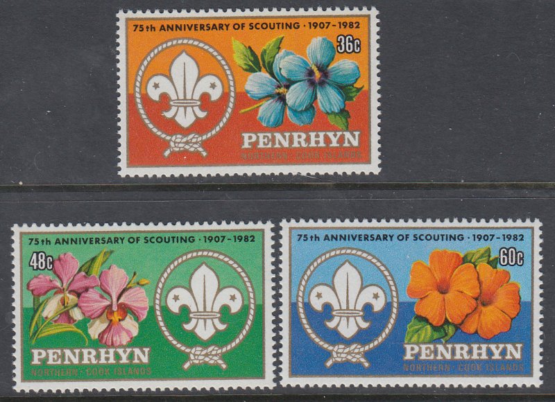 Penrhyn Island 215-217 Boy Scouts MNH VF