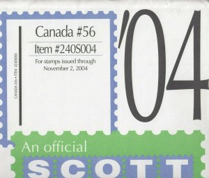 Scott Canada Supplement #56 2004