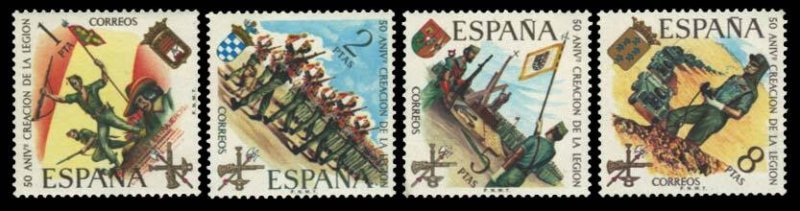Spain Scott 1685-1688 Mint never hinged.