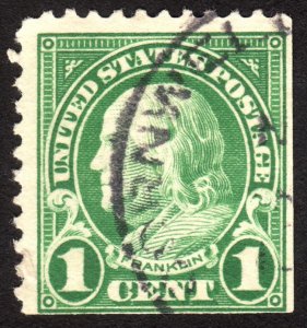 1923, US 1c, Franklin, Used, Sc 552