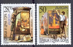 Serbia Sc# 187-188 MNH 2003 Europa