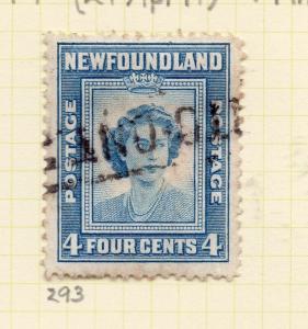 Newfoundland 1946 Early Issue Fine Used 4c. 260836