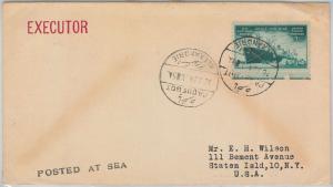 56682 - BOATS - USA /  EGYPT - POSTAL HISTORY: PAQUEBOT POSTMARK  on  COVER 1954