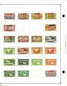 Lebanon 1924-1942 M & U Hinged on scott Blank Pages